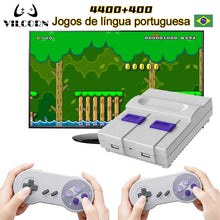 Load image into Gallery viewer, VILCORN 16-Bit Wireless/Wired Retro Video Game Console Built-in 4800+ Games for Everdrive SNES NES FC Family Game Machine
