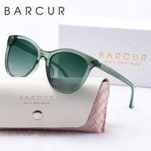 Load image into Gallery viewer, BARCUR Women’s Transparent Fashionable Cat Eye Sunglasses – Polarized UV400 Gradient Lenses for Summer Travel Party &amp; Vacation – Comfortable Durable Best Gift Idea
