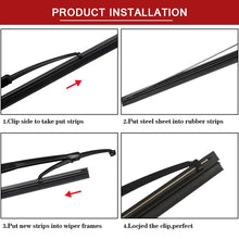 Load image into Gallery viewer, Car windscreen Wiper Blade Insert Natural Rubber Strip NR 6mm (Refill) 14"16"17"18"19"20"21"22"24"26"28" 1pcs Car Accessories
