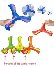 Load image into Gallery viewer, Children Outdoor Sport Flying Disc Soft EVA Touching Boomerang Return Dart Hand Throw Spinner Parent-Child Interactive Game Toys
