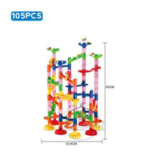 Load image into Gallery viewer, Marble Run Race Track Building Blocks 3D Maze Toy
