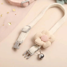 Load image into Gallery viewer, Adjustable Flower Cat Collar with Bell – Cute Breakaway Pet Collar for Kittens &amp; Small Dogs
