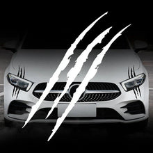 将图片加载到图库查看器，Reflective Monster Claw Car Sticker – Scratch Stripe Headlight Decal | Waterproof Vinyl Auto Exterior Decoration Accessories
