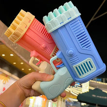 Load image into Gallery viewer, Bubble Gun Kids Toys Rocket 32 Holes Soap Bubbles Machine Gun Shape Automatic Blower With Light Outdoor Toy Gifts Party
