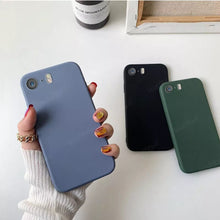 将图片加载到图库查看器，For Cover iPhone 5 Case For Apple iPhone 5 5S SE 2016 Capa New Liquid Silicone Phone Bumper TPU Soft Cover For iPhone 5 Fundas
