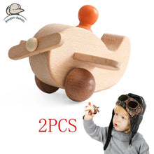 Load image into Gallery viewer, Wooden Train Birthday Toy Montessori Baby Learning
