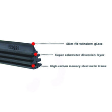 Load image into Gallery viewer, 2PCS Frameless Car Windshield Windscreen Wiper Blade Soft Vehicle Insert Rubber Strip (Refill) 6mm 26"28"30"32" Car Accessories
