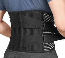 Load image into Gallery viewer, Lower Back Brace with 6 Stays – Orthopedic Lumbar Support Belt for Pain Relief, Sciatica &amp; Gym Use | Breathable Anti-Slip Waist Support
