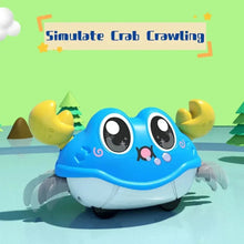 Load image into Gallery viewer, Interactive Crawling Crab Toy - Double Return Force &amp; Bubble Simulation | Fun Baby Sensory Toy for Toddlers
