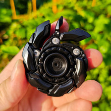 Load image into Gallery viewer, EDC Open Armor Metal Spinning Top – Magnetic Fidget Slider Toy for Adults | Stress Relief Spinner with Mecha Design &amp; Smooth Rotation
