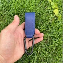 Load image into Gallery viewer, Baby Stroller Hook PU Leather Adjustable Pram Bag Hanger Travel Accessory
