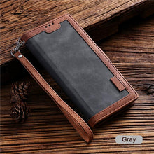 将图片加载到图库查看器，Luxury Magnetic Leather Flip Case For iPhone 14 13 12 Mini 11 Pro SE Card Holder Wallet Stand Cover Leather Wallet Flip Case Cover With Card And Cash Slot 360 Full Body Protection
