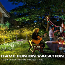 Load image into Gallery viewer, Solar Firework Garden Light – IP65 Waterproof LED Outdoor Lawn &amp; Flower Lamp with 8 Modes
