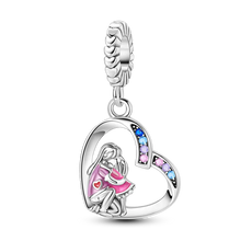 Load image into Gallery viewer, 925 Sterling Silver Pink Butterfly &amp; Luminous Firefly Charm – Dangle Bead for Bracelet or Necklace | Elegant DIY Jewelry Gift for Women
