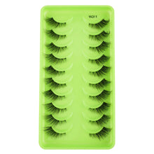 Load image into Gallery viewer, New Half Eyelashes 3D Cat Eye Lashes Clear Stem False Lashes

