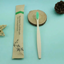 Load image into Gallery viewer, Eco-Friendly Bamboo Toothbrush - Soft Bristles, Vegan, Plastic-Free, 10-Pack
