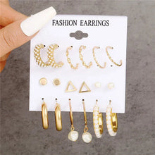 Load image into Gallery viewer, Gold Butterfly &amp; Heart Dangle Earrings Set – Acrylic Drop Jewelry for Women
