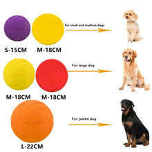 Load image into Gallery viewer, Bite-Resistant Dog Flying Disc Toy – Durable Plastic Frisbee for Outdoor Play &amp; Puppy Training
