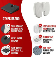 Load image into Gallery viewer, Ergonomic Memory Foam Office Cushion - Hemorrhoid &amp; Chair Support for Long Sitting
