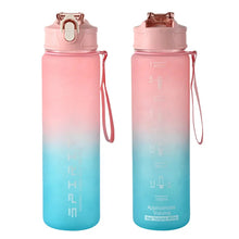 Load image into Gallery viewer, 800ML Large Capacity Sports Water Bottle | Leak-Proof BPA-Free Plastic Jug with Straw &amp; Rope for Gym, Outdoor &amp; Travel
