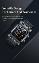 将图片加载到图库查看器，LED Watch Men Fashion Creative Crab Type Electronic Watch Luminous Binary Gift Business Style Cool Waterproof Multi Function
