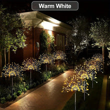 Load image into Gallery viewer, Solar Firework Garden Light – IP65 Waterproof LED Outdoor Lawn &amp; Flower Lamp with 8 Modes
