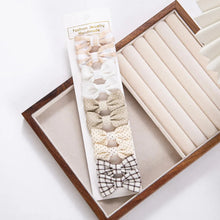 Load image into Gallery viewer, 10Pcs Mini Hair Bows Clips for Baby Girls Cute Plaid Hairpins
