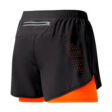 Load image into Gallery viewer, Men’s 2-in-1 Running Shorts – Quick-Dry Double Layer Gym Shorts for Training, Workout &amp; Bodybuilding (Black)
