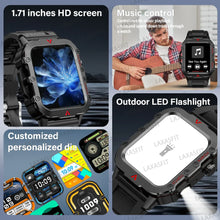 Load image into Gallery viewer, LAXASFIT 2024 Outdoor Military Men's Smart Watch Bluetooth
