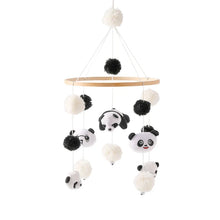 Load image into Gallery viewer, Baby Wooden Bed Bell Cartoon Rabbit Mobile
