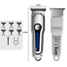 Load image into Gallery viewer, Electric Hairdresser Shaving Head Pusher Electric Pusher Clipper Hair Precision USBCharging Hair Trimmer for Men Home Appliances
