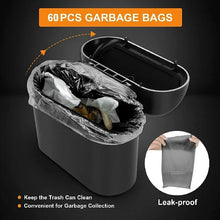 将图片加载到图库查看器，Car Trash Can (with Lid) Contains 60 (300) Garbage Bags, Small Car Trash Can, Leak-proof Mini Car Accessories

