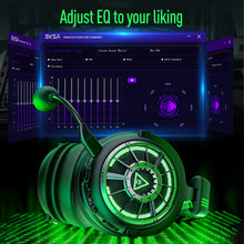 Load image into Gallery viewer, EKSA E5000 Pro Gaming Headphones for PC/PS4/Xbox/Switch, 7.1 Wired Headset Gamer with ENC Mic, USB/Type C/3.5mm Detachable Cable
