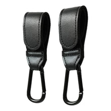 Load image into Gallery viewer, Baby Stroller Hook PU Leather Adjustable Pram Bag Hanger Travel Accessory
