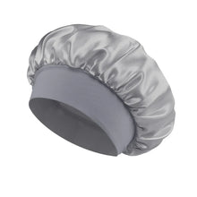 Load image into Gallery viewer, Women’s Satin Bonnet – Wide-Brim Night Sleeping &amp; Hair Care Cap
