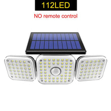 Load image into Gallery viewer, Solar Outdoor Security Light – 182/112 LED Floodlight with 3 Adjustable Modes, IP65 Waterproof Motion Sensor Lamp for Garage, Garden &amp; Yard
