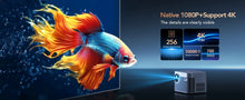 Load image into Gallery viewer, TOPTRO Projector 4K Android 9.0 26000 Lumens native 1080P WiFi6 Bluetooth Projector Auto Focus/Keystone Outdoor Home Theater
