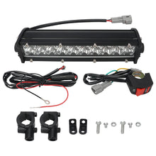 Load image into Gallery viewer, Motorcycle Headlight Light Handlebar LED Light Bar Set 60W LED With switch Kit Fits Most 7/8” Handlebars White Yellow Flicker
