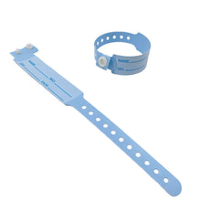 Load image into Gallery viewer, 100pcs Waterproof Soft PVC Medical Wristbands Writable Patient Identification Bracelets  Vinyl Band for Healthcare
