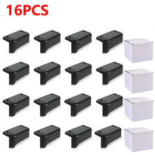 Load image into Gallery viewer, Warm White LED Solar Step Lamp – Waterproof Outdoor Garden &amp; Stair Lights
