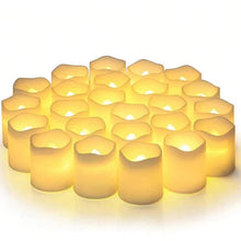 Load image into Gallery viewer, 24PCS LED Candle Tea Lights Battery Operated Red Shells Romantic Decoration Flameless  Wedding Party Use
