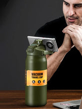 Load image into Gallery viewer, Stainless Steel Insulated Water Bottle with Straw (40oz) | Keeps Drinks Cold for 24 Hrs &amp; Hot for 8 Hrs | Leakproof Vacuum Flask for Sports &amp; Travel
