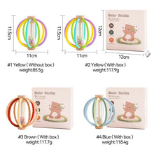 Load image into Gallery viewer, Wooden Rain Drum Baby Rattle Silicone Teether Toy
