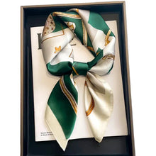 将图片加载到图库查看器，Luxury Silk-Feel Square Scarf – Satin Shawl, Hijab, Hair Wrap for Women
