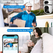 Load image into Gallery viewer, 10X Zoom 4K WiFi IP Camera Dual Lens Smart Home Auto Tracking CCTV Camera Wireless Surveillance Camera Security Baby Monitor Cam
