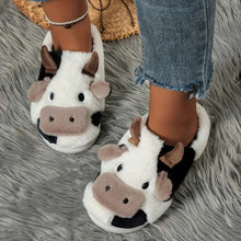 Load image into Gallery viewer, Soft Cow Slippers for Women - Cozy Animal-Themed Home Shoes Fluffy Winter Shoes for Women House Slippers
