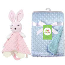 Load image into Gallery viewer, Personalized Newborn Baby Blanket with Name &amp; Custom Stroller Gift Set
