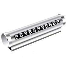 Load image into Gallery viewer, Car Temporary Parking Number Plate Black/Silver/Blue Aluminium Alloy Material Roller Adjustable Car Parking Plate Car Supplies
