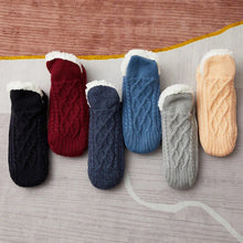 Load image into Gallery viewer, Thermal Mens Slipper Socks Winter Warm Short Cotton Thickened Home Sleeping Soft Non Slip Grip Fuzzy Floor Sock Fluffy Male
