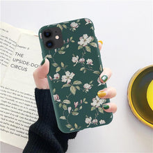 Load image into Gallery viewer, Fashion Flower Phone Case For Iphone 7 8 Plus  Iphone Xr X Xs Silicone Ultra Thin Shockproof Mobile Phone Case With Fashion Pattern Cover Stylish Beautiful Flower Pattern Colored iphone Case
